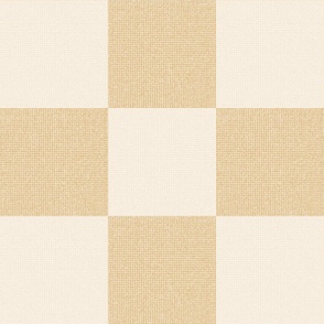 Jumbo Checkerboard Gold Cream