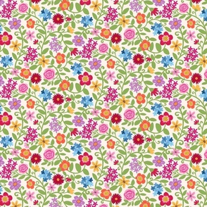 All the flowers bright multi - 7”