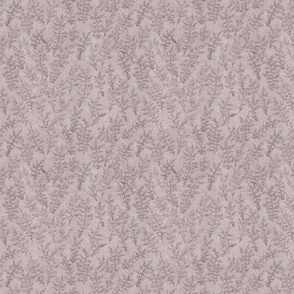 (small) Leaves on Rustic Rice paper - taupe grey brown