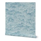 Dreamy Eternity Textured Clouds - pairs well with silver wallpaper option.