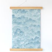 Dreamy Eternity Textured Clouds - pairs well with silver wallpaper option.