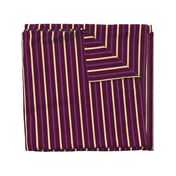 light and dark / wide and thin / purple and yellow stripes (small)