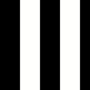 4” classic Black and White Stripes