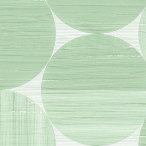 Paint Texture Circle Shapes in Sage Green Large