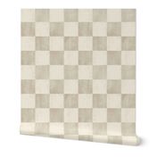 Tonal Textured Checkerboard cream and tan large