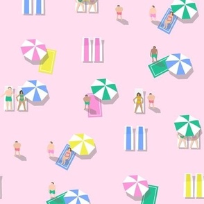 Beach Day - Tiny Beach People - pink - LAD24