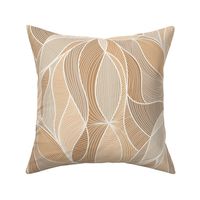 Elegant Whirls: Neutral Toned Abstract Design (large)