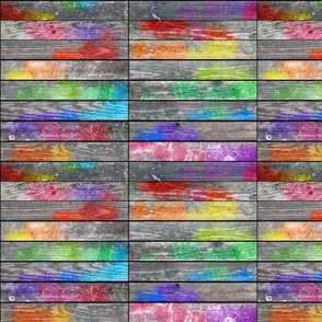 Watercolor Weathered Wood (Horizontal) 