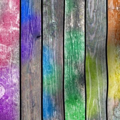 Watercolor Weathered Wood (Vertical large scale)