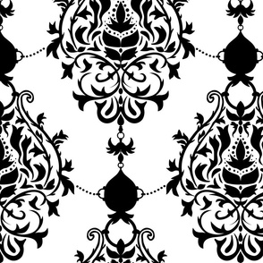 Royal Victorian in Black - Large Print