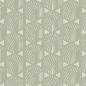Hex Happiness - Soft Gray Green