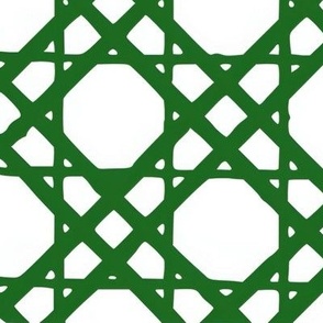 Green cane lattice  double weave