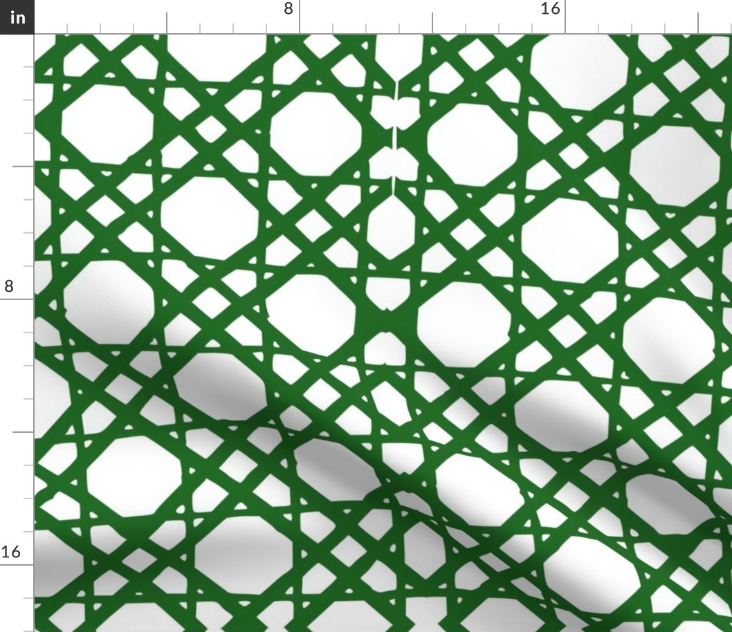 Green cane lattice  double weave