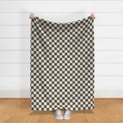 Tonal Textured Checkerboard cream and black medium 