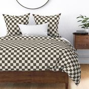 Tonal Textured Checkerboard cream and black medium 