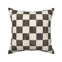 Tonal Textured Checkerboard cream and black medium 