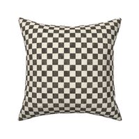 Tonal Textured Checkerboard cream and black small