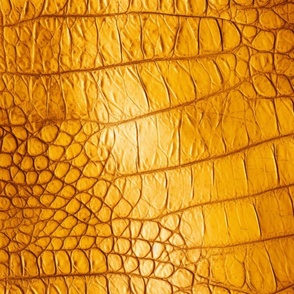 Citrine Yellow Alligator Skin 6