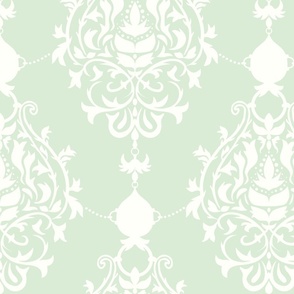 Royal Victiorion in pastel Green Reversed - Large Print