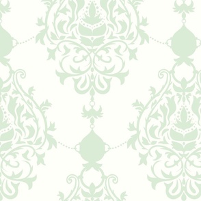 Royal Victorian Pastel Green - Large Print