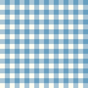 Gingham Pansy-Blue Small 