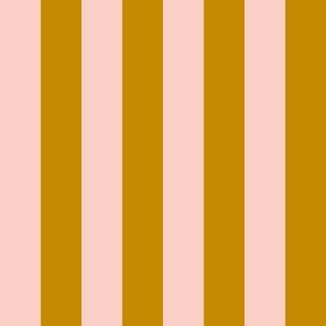 Blush and gold_1 inch stripes