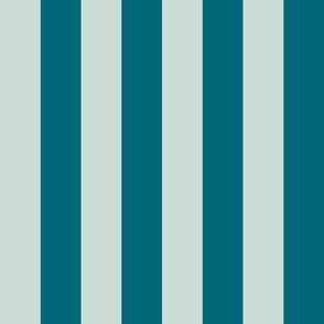 Deep sea green and mint green stripes_1 inch stripes