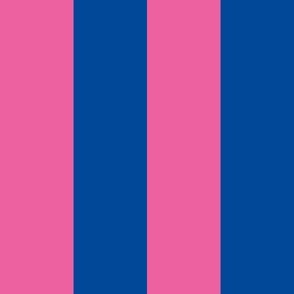 Hot pink and navy stripes_2 inch stripes