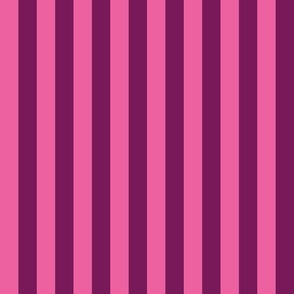 Hot pink and plum stripes_0.5 inch stripes