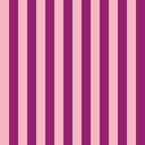 Plum and rose stripes_0.5 inch stripes