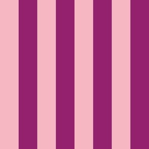 Plum and rose stripes_1 inch stripes