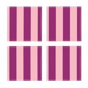 Plum and rose stripes_2 inch stripes