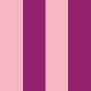 Plum and rose stripes_2 inch stripes
