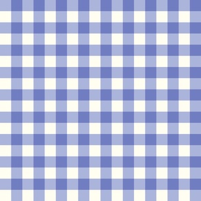 Gingham Pansy-Purple  Small