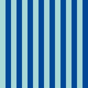 Turquoise and navy stripes_0.5 inch stripes