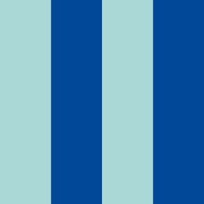 Turquoise and navy stripes_2 inch stripes