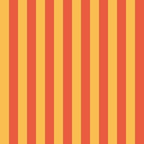 Yellow and orange_0.5 inch stripes