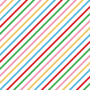 Colored Pastel Colors Diagonal Lines Pattern On White Background
