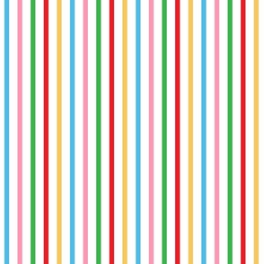Colored Pastel Colors Lines Pattern On White Background