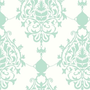 Royal Victorian in Mint Green- Large print