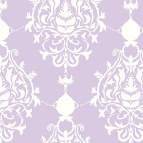 Royal Victorian in pastel Purple reverse- Large Print