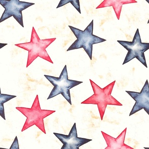 Red White and Blue Patriotic Stars All Over_jumbo