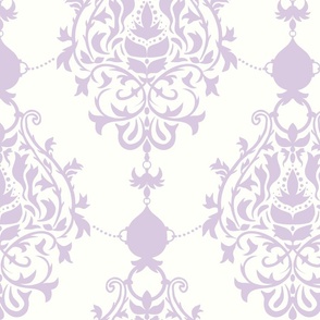 Royal Victorian in Pastel Purple - Large Print