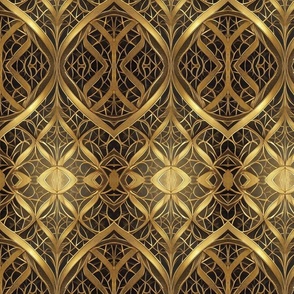 Golden roaring twenties pattern showstopper