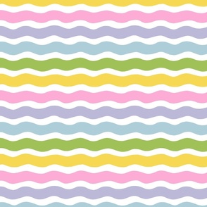 MEDIUM Colorful Organic Hand-Drawn Waves for Happy Summer Vibes