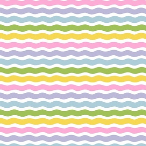 SMALL Colorful Organic Hand-Drawn Waves for Happy Summer Vibes
