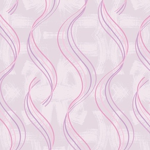 big// Textured toned vertical wave lines ribbons Pink