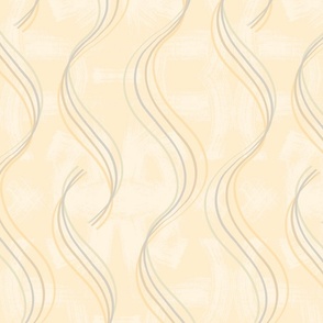 big// Textured toned vertical wave lines ribbons Yellow