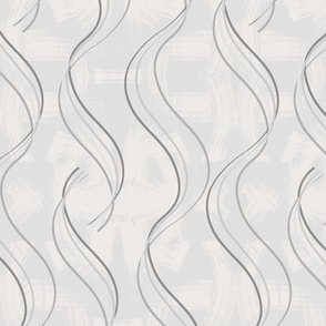 big// Textured toned vertical wave lines ribbons Grey