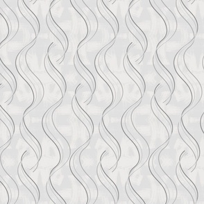 medium// Textured toned vertical wave lines ribbons Grey